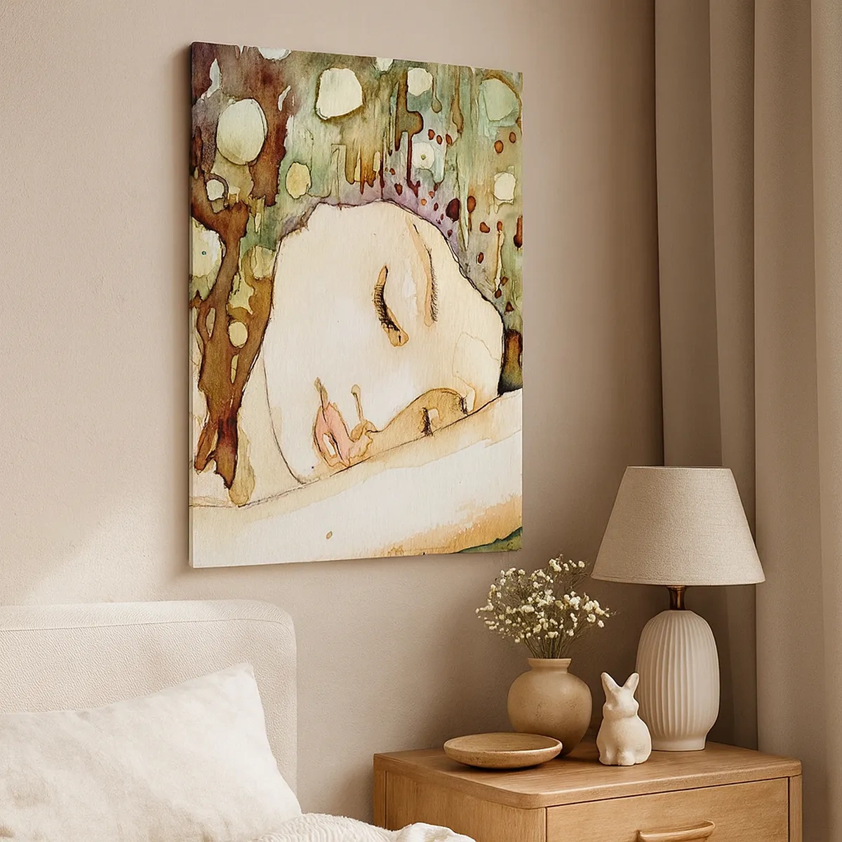 Vászonkép - Smaragd-ibolya álom - 50x70 cm