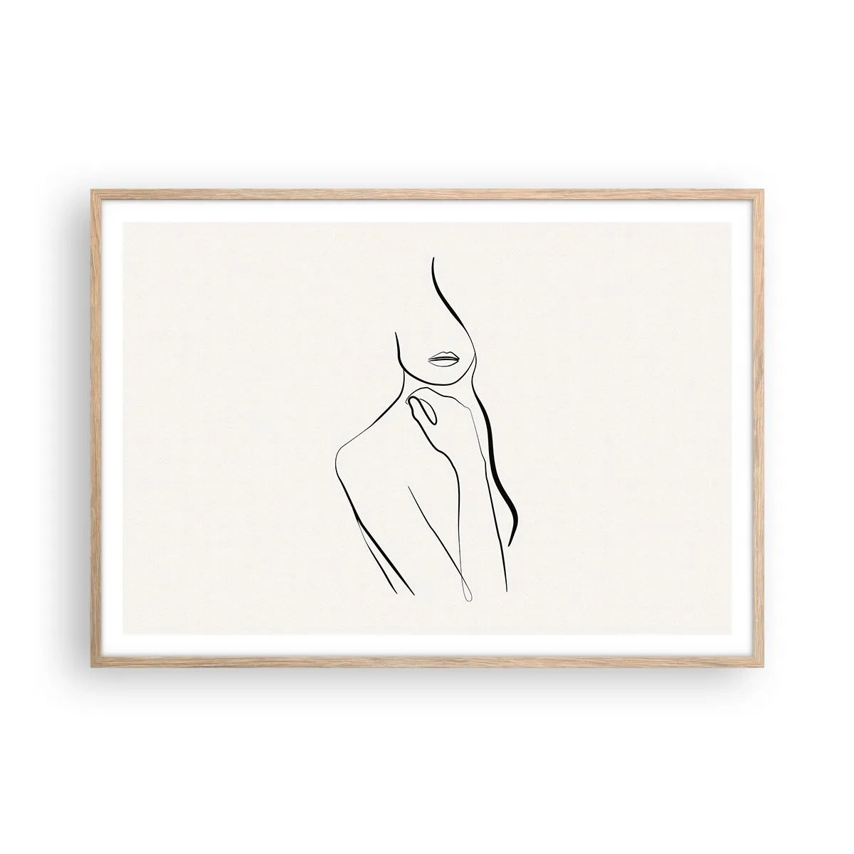 Poszter világos tölgy keretben - A melankólia hulláma - 100x70 cm