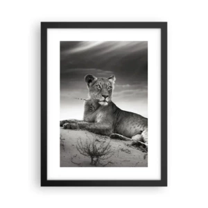 Poszter fehér keretben - A sivatagi királynő pihenése - 30x40 cm