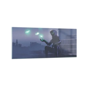 Üveg kép - Az élet vissza fog térni - 120x50 cm