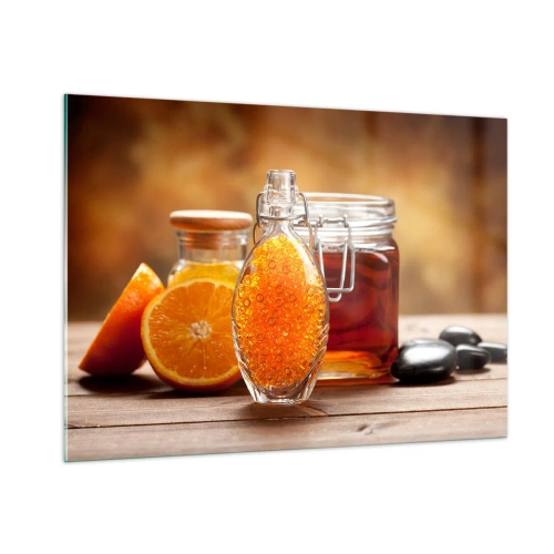 Üveg kép - Napos ízek és aromák - 100x70 cm