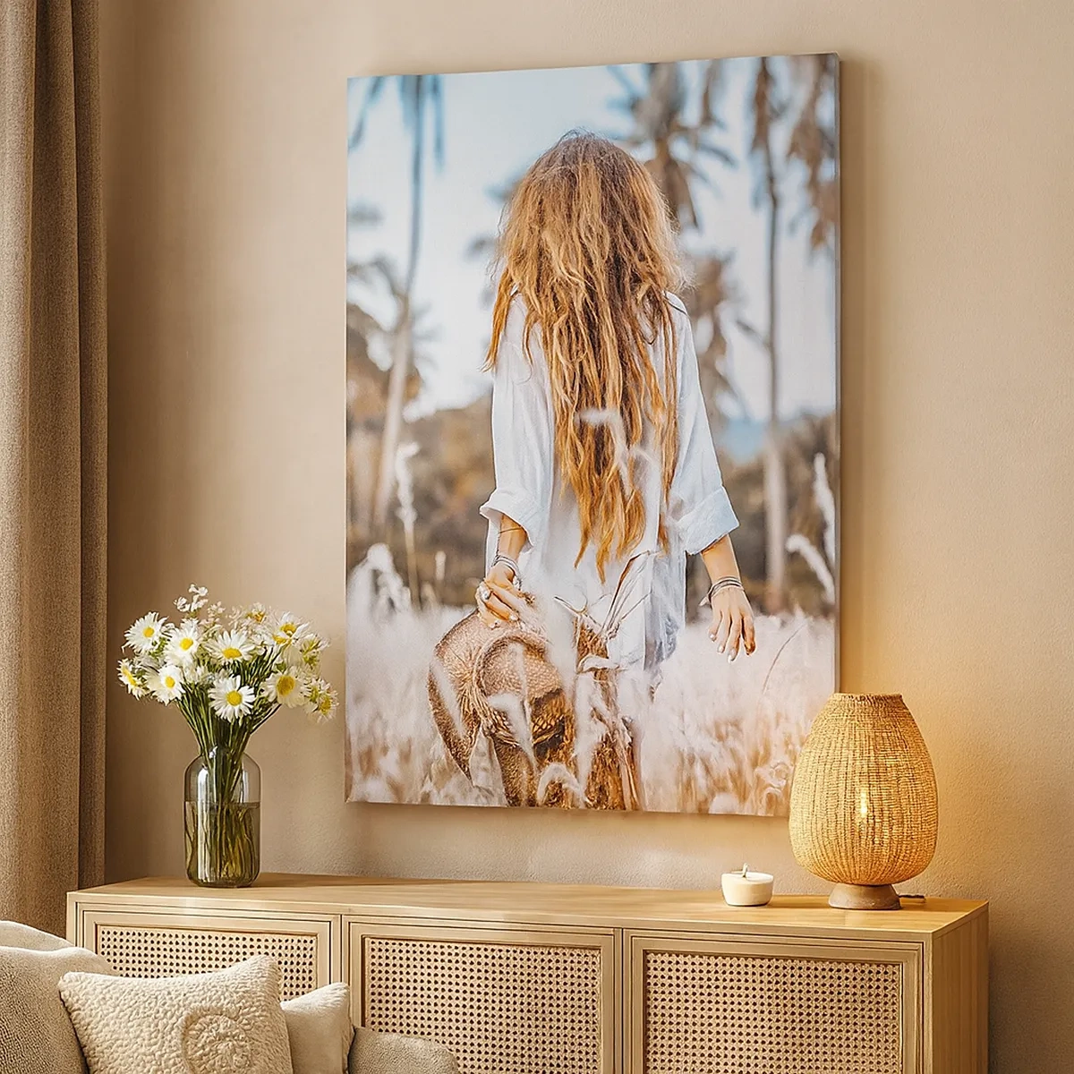 Vászonkép - Fűbolyhból született - 50x70 cm