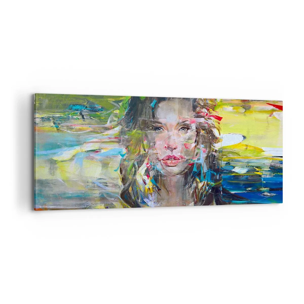 Vászonkép - A levegő függöny mögött - 100x40 cm