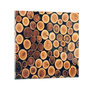 Üveg kép - Hány évesnek nézek ki? - 70x70 cm