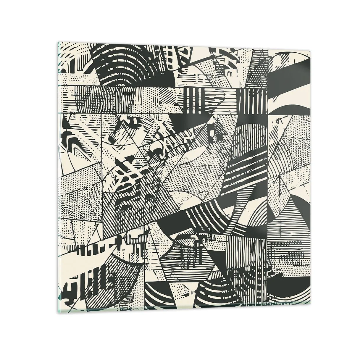 Üveg kép - A jelenkor dinamikája - 30x30 cm