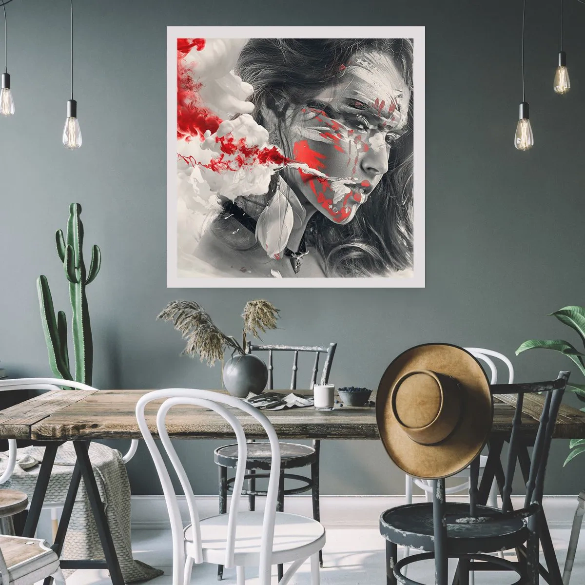 Poszter - Az abszurditás füstjében - 50x50 cm