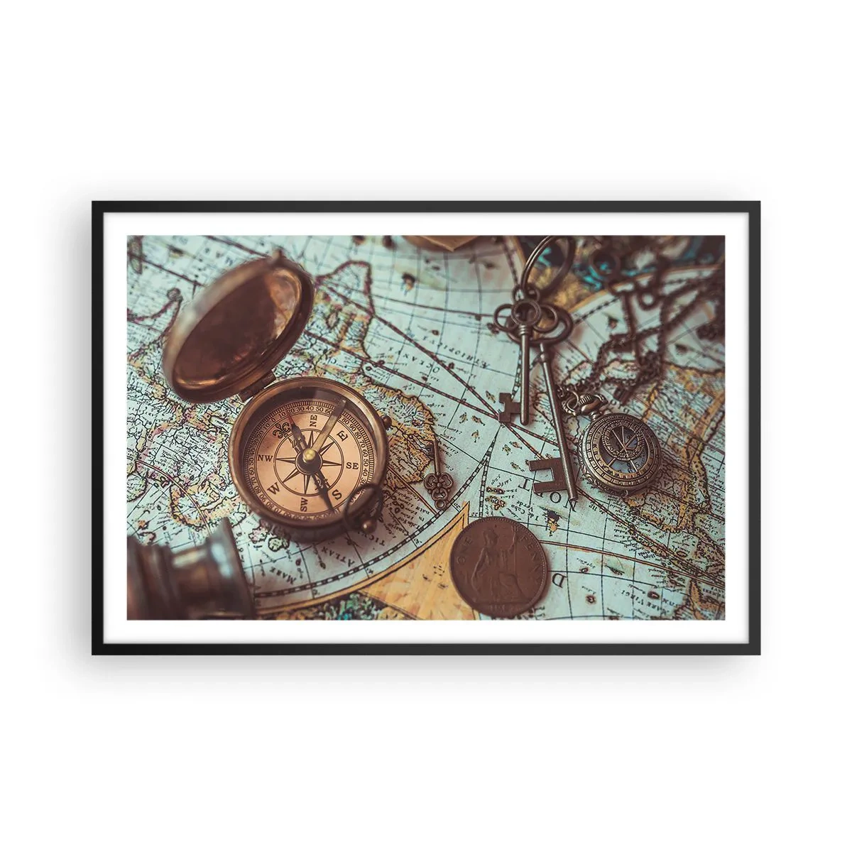 Poszter fehér keretben - A kalandvágynak - 91x61 cm