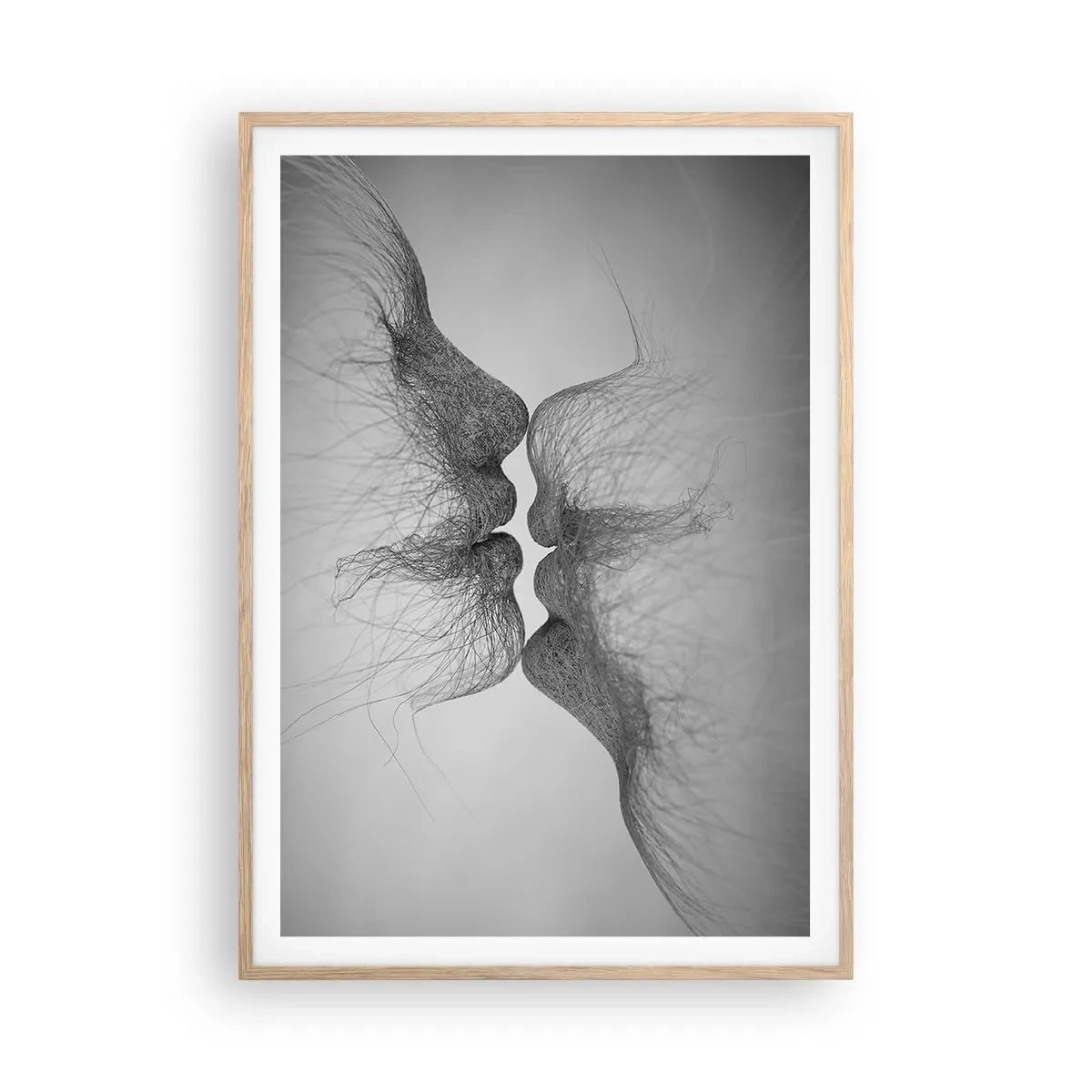 Poszter világos tölgy keretben - A szél csókja - 70x100 cm