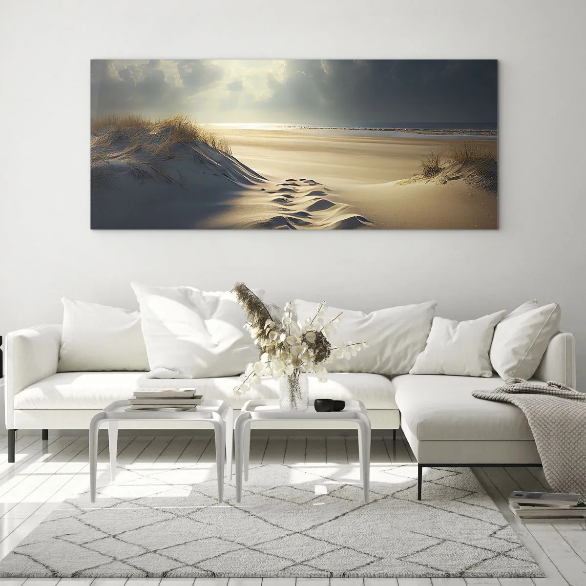 Üveg kép - Megnyugtató táj - 100x40 cm
