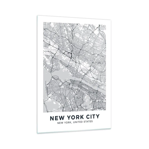 Üveg kép - Metropolisz anatómiája - 50x70 cm