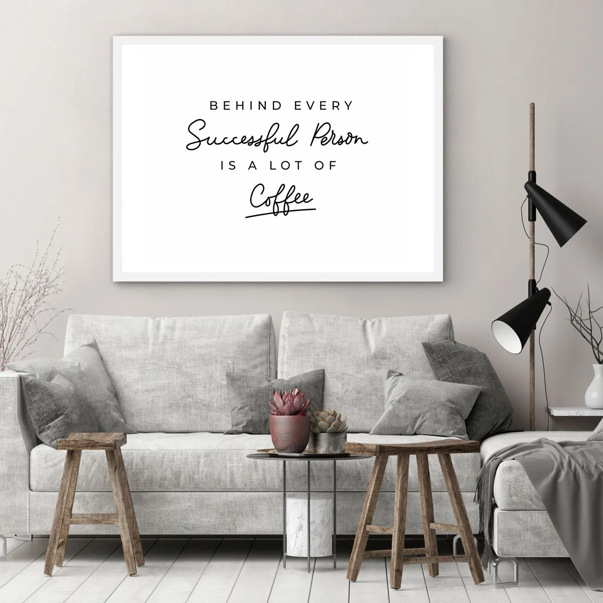 Poszter fekete keretben - A siker titka - 91x61 cm
