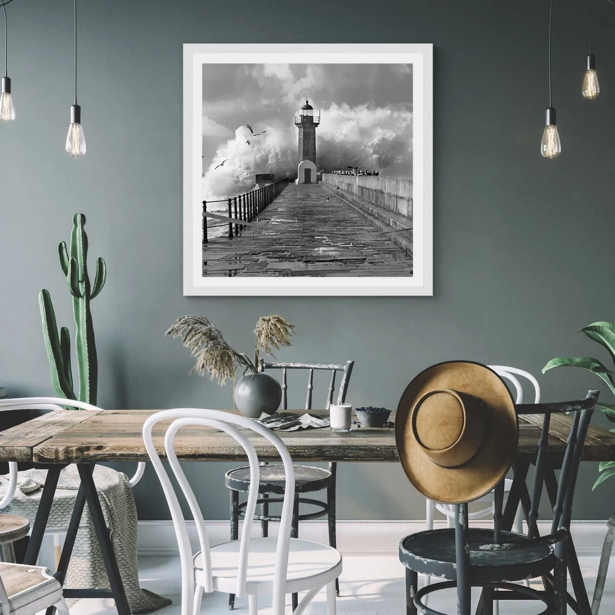 Poszter fekete keretben - Rettenthetetlen - 60x60 cm