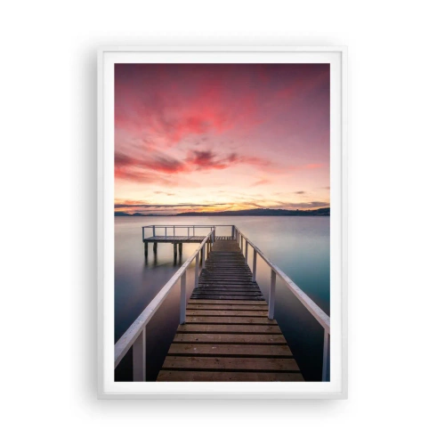 Poszter fekete keretben - Az este szelíd lángja - 70x100 cm