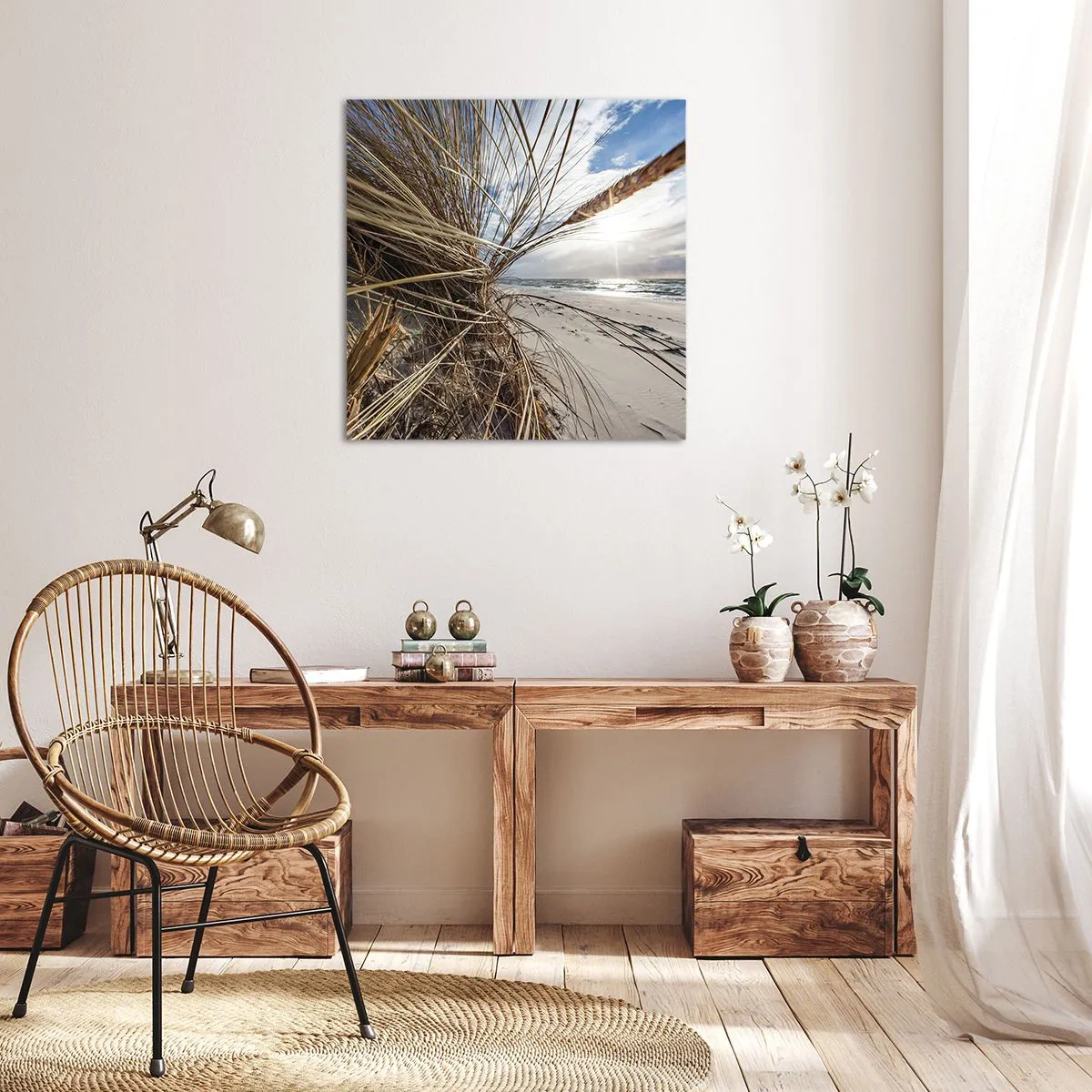 Vászonkép - Az elemek találkozása - 50x50 cm