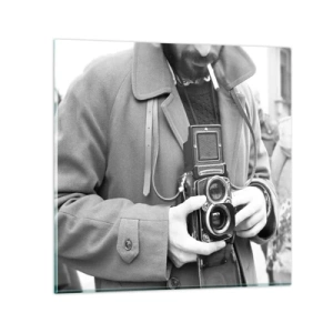 Üveg kép - Retro stílusban - 70x70 cm