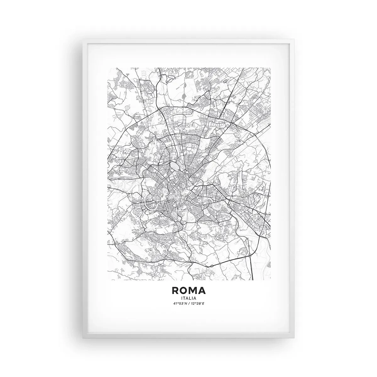 Poszter fekete keretben - Római kör - 70x100 cm