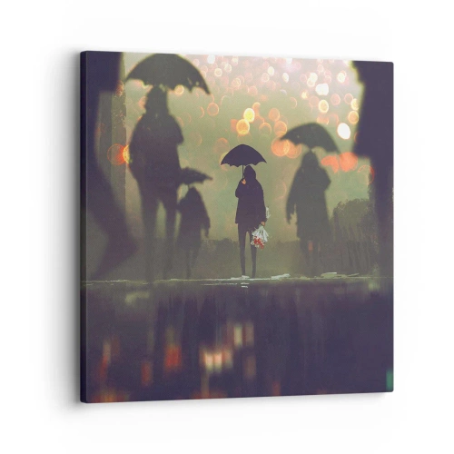 Vászonkép - Egy esőcsepp szemszögéből - 30x30 cm