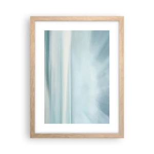 Poszter világos tölgy keretben - Béke egészen a horizontig - 30x40 cm