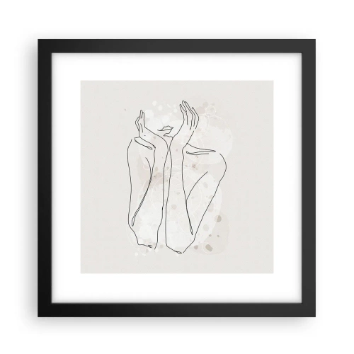 Poszter fehér keretben - Várva-várt pillanat - 30x30 cm