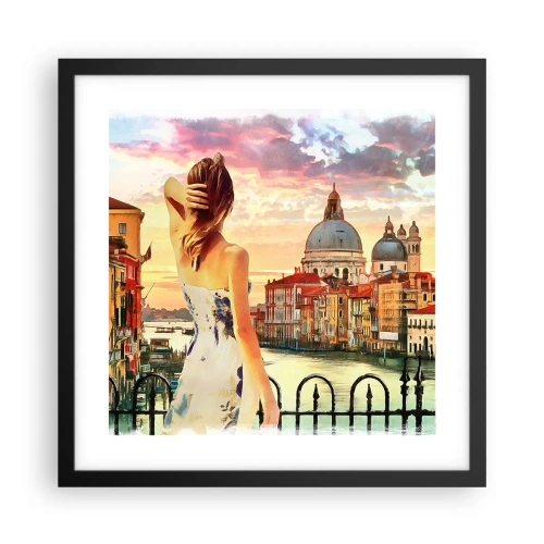 Poszter fehér keretben - Ha kaland akkor csak a … - 40x40 cm