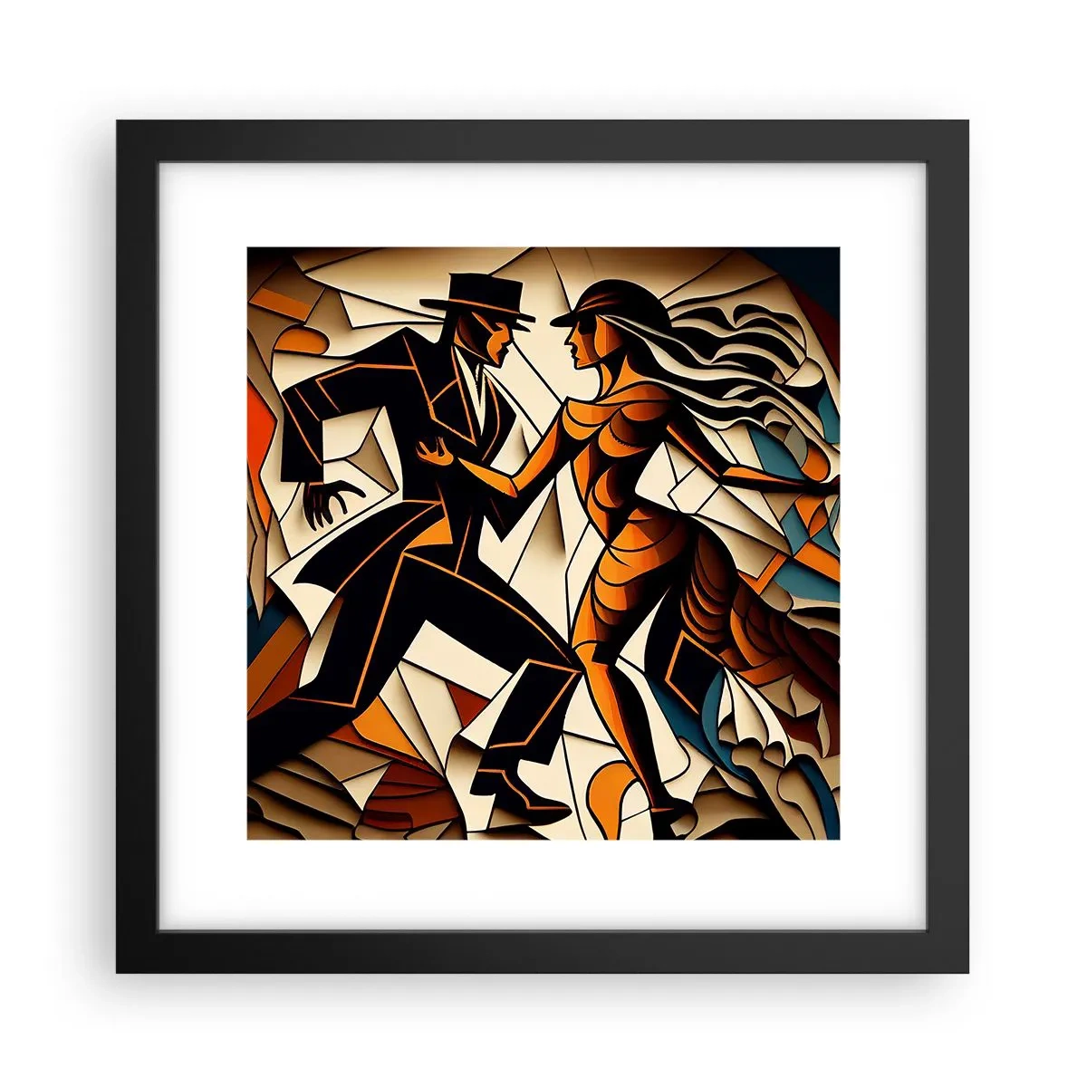 Poszter fehér keretben - Szenvedély és hév tánca - 30x30 cm