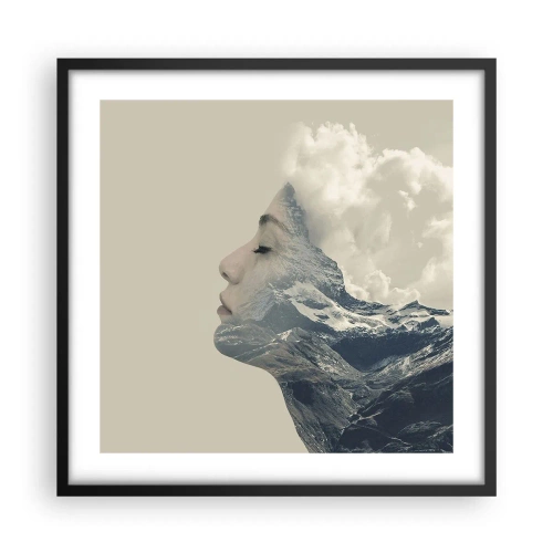 Poszter fehér keretben - Az elemek szépsége - 50x50 cm