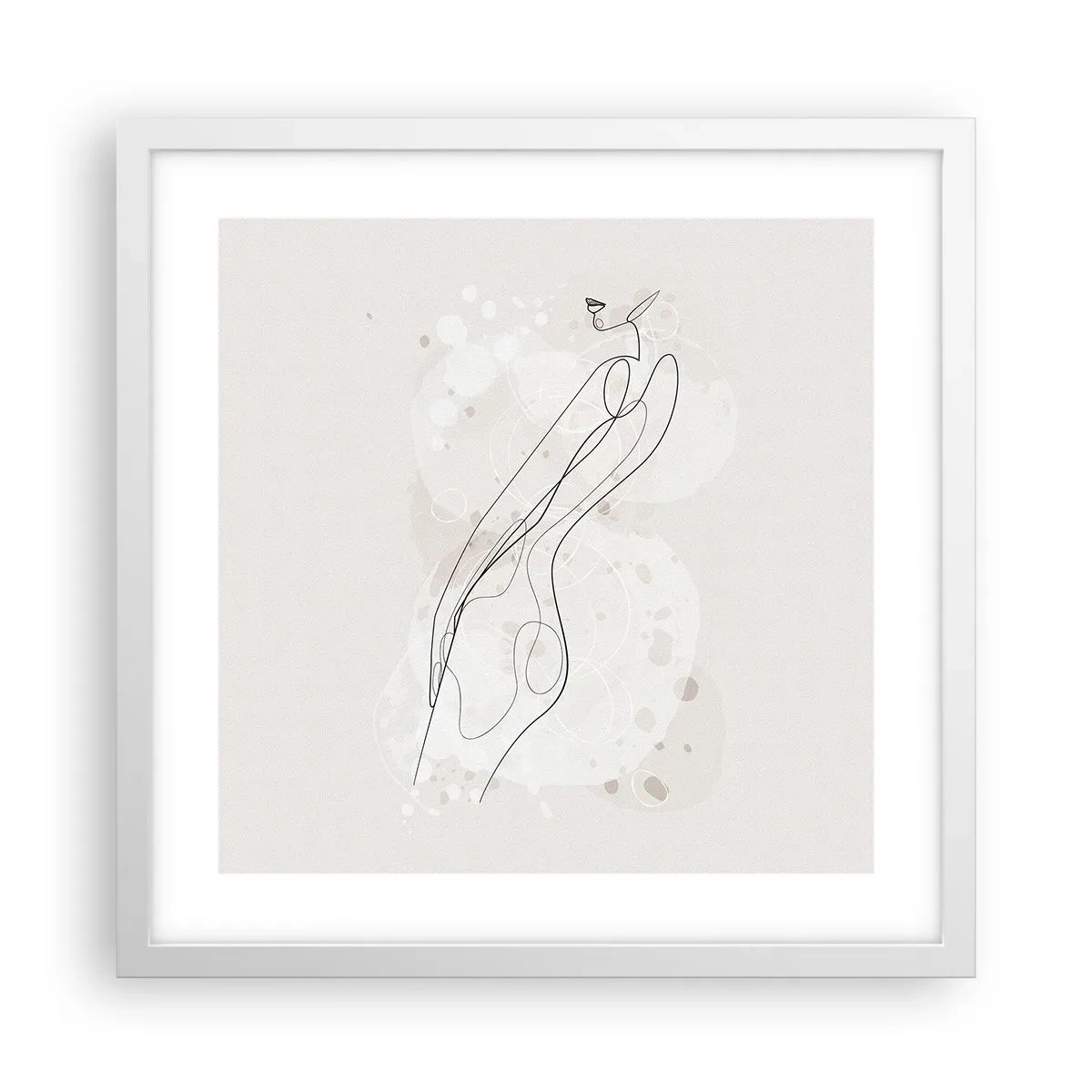 Poszter fekete keretben - Eltévedni nézésben - 40x40 cm