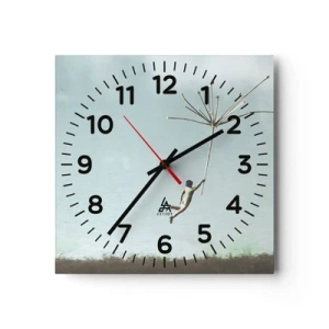 Falióra, Óra - Sárkányrepülők, pitypangok, szél - 30x30 cm