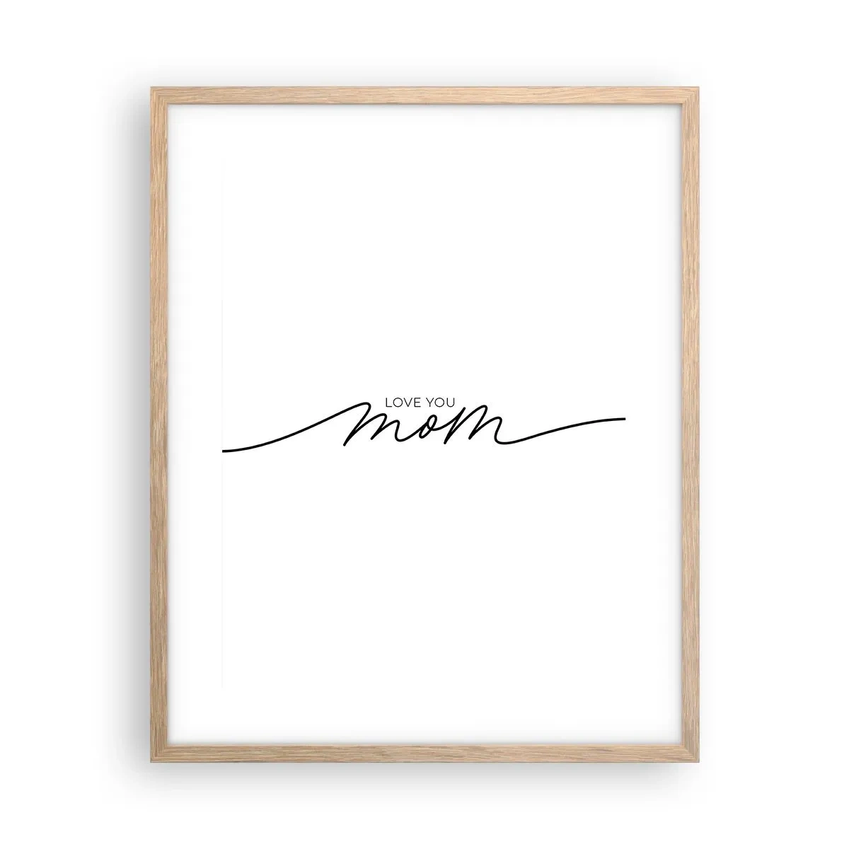 Poszter világos tölgy keretben - Nagy megrázás - 40x50 cm