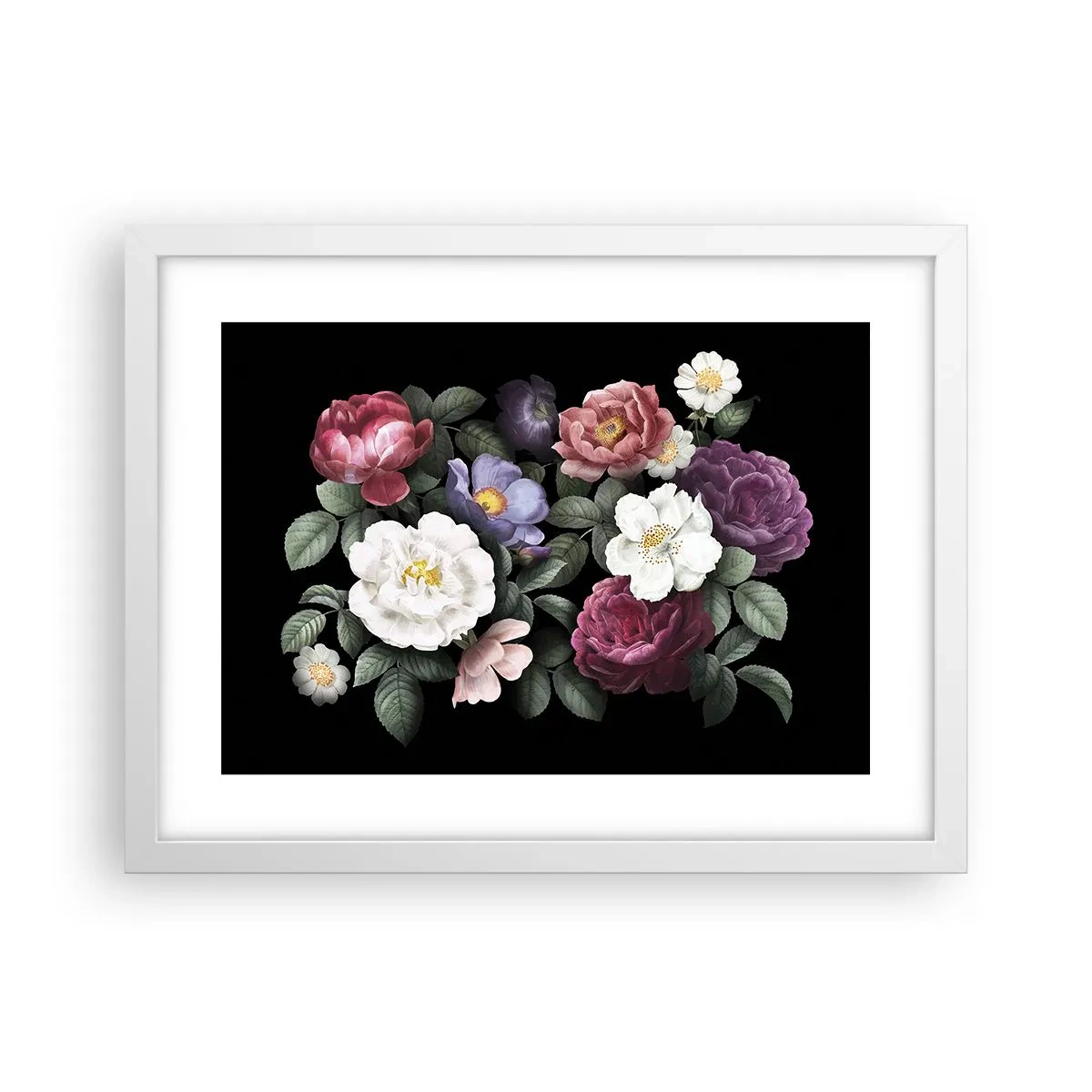 Poszter fekete keretben - Az angol kertből - 40x30 cm