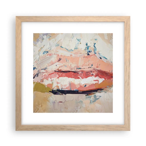 Poszter világos tölgy keretben - Felébreszti az érzékeket - 30x30 cm