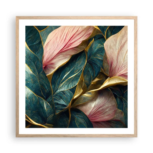 Poszter világos tölgy keretben - Természetes elegancia és stílus - 60x60 cm