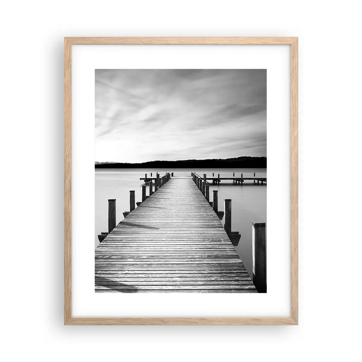 Poszter világos tölgy keretben - A víznyelőnél - békében - 40x50 cm