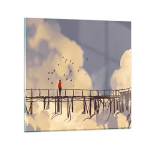 Üveg kép - Kék vágy - 40x40 cm