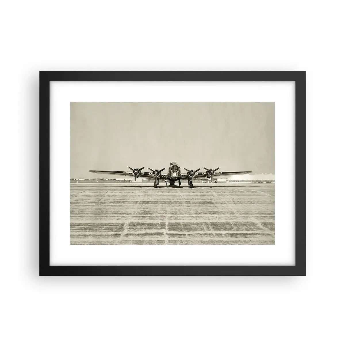 Poszter fehér keretben - Mint mindig készen - 40x30 cm