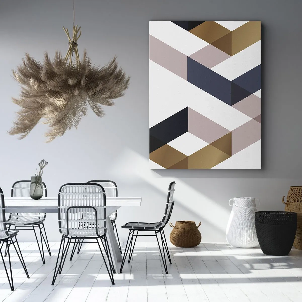 Vászonkép - Síkok és szögek - 45x80 cm