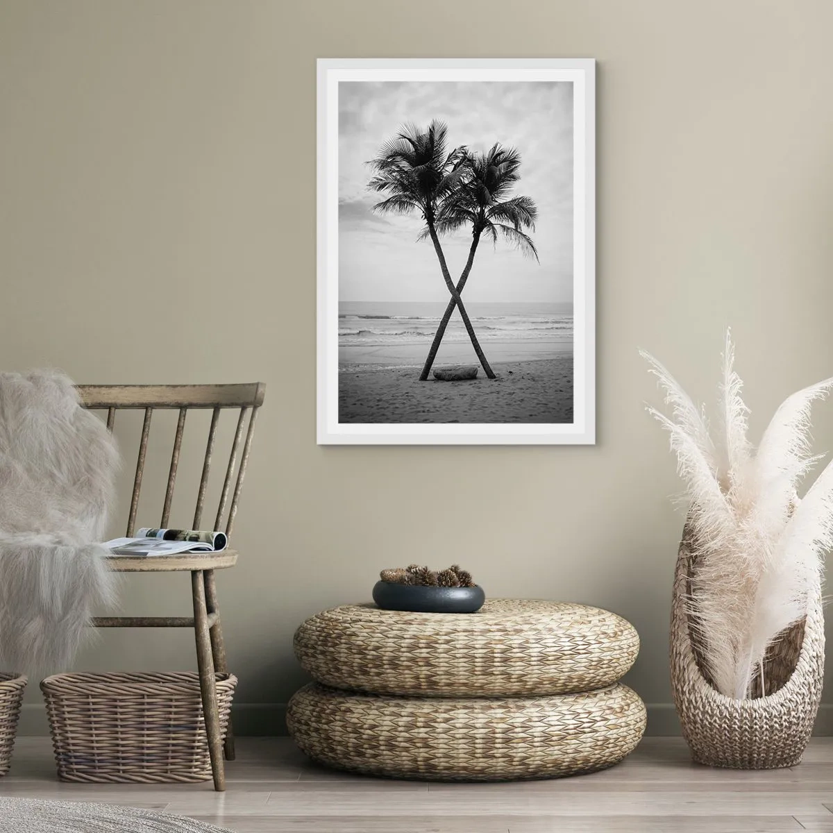 Poszter fekete keretben - Gyengéd jelenlét - 70x100 cm