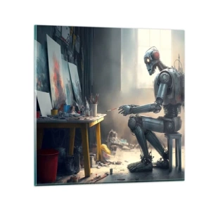 Üveg kép - Az alkotás aktusa - 50x50 cm