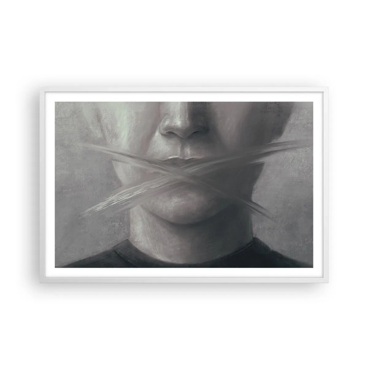 Poszter fekete keretben - Szó nélkül - 91x61 cm