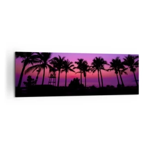 Vászonkép - Este a pálmafák alatt - 160x50 cm
