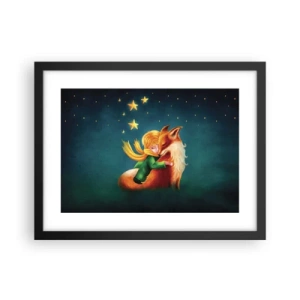 Poszter fehér keretben - Kis herceg - 40x30 cm