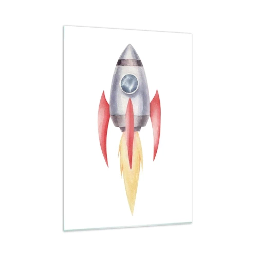 Üveg kép - Magasabbra, gyorsabban, messzebbre - 50x70 cm