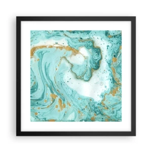 Poszter fehér keretben - Az Edo-korszak nagy hulláma alatt - 40x40 cm