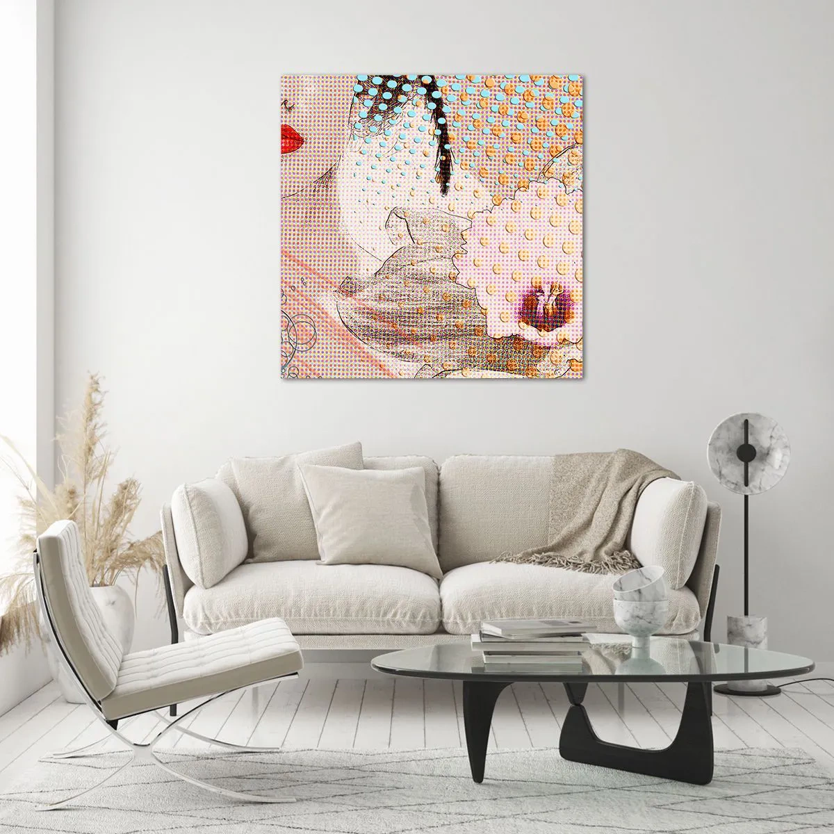 Üveg kép - Képregényes heroin - 50x50 cm