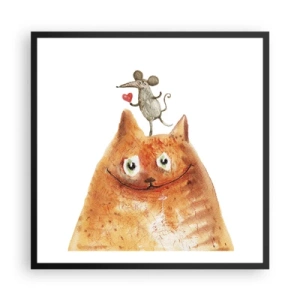 Poszter fehér keretben - A szerelem paradoxonjai - 60x60 cm