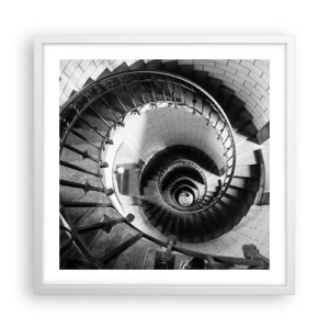 Poszter fekete keretben - Feljebb es feljebb - 50x50 cm