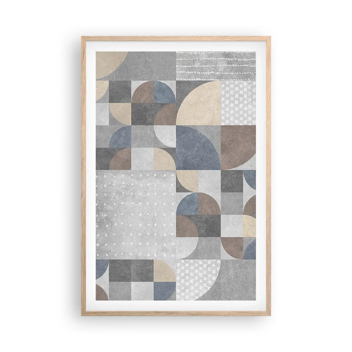 Poszter világos tölgy keretben - Kerámia fantázia - 61x91 cm