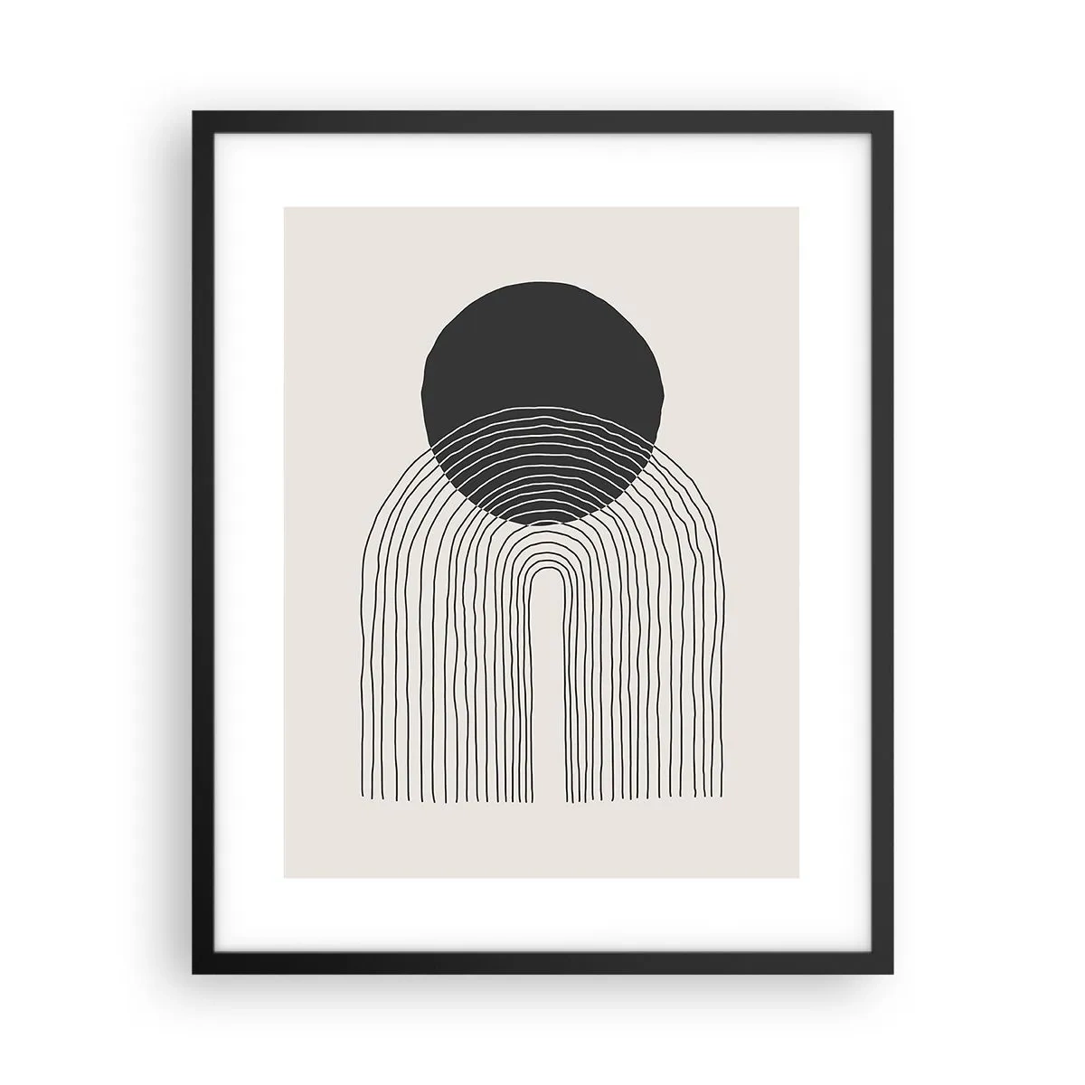 Poszter fehér keretben - Remegés és biztosság - 40x50 cm