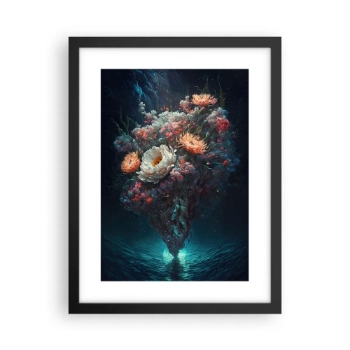 Poszter fehér keretben - Furcsa kert - 30x40 cm