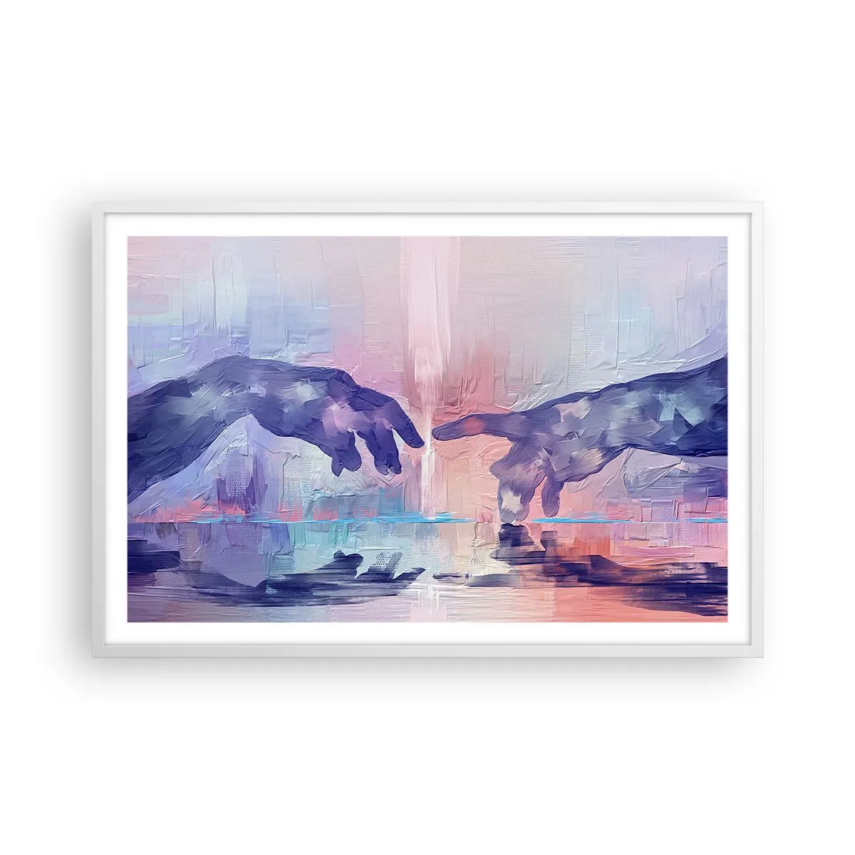 Poszter fekete keretben - Az élet isteni szikrája - 91x61 cm